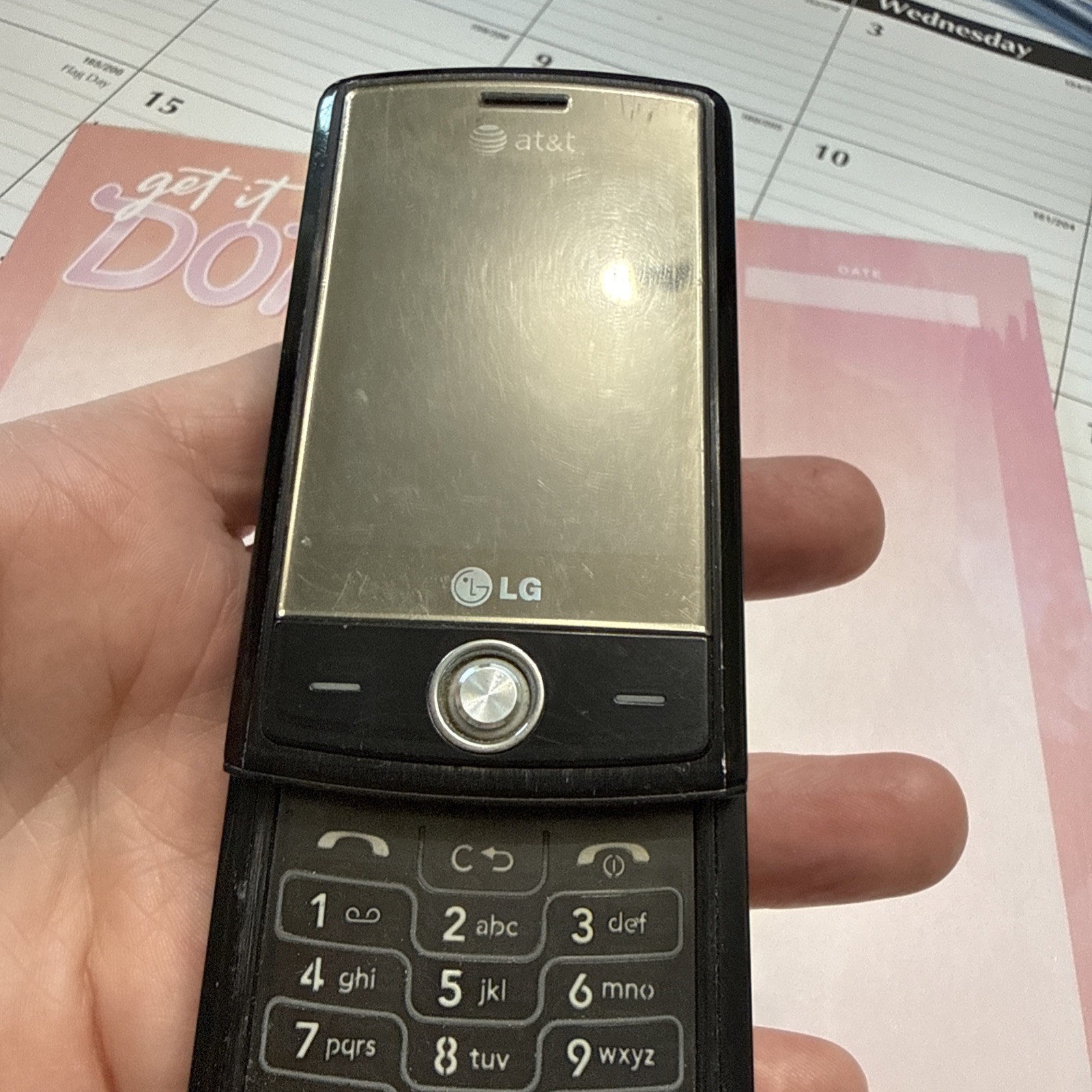 LG Shine CU720 Slider Cell Phone Black Branded AT&T – Untested