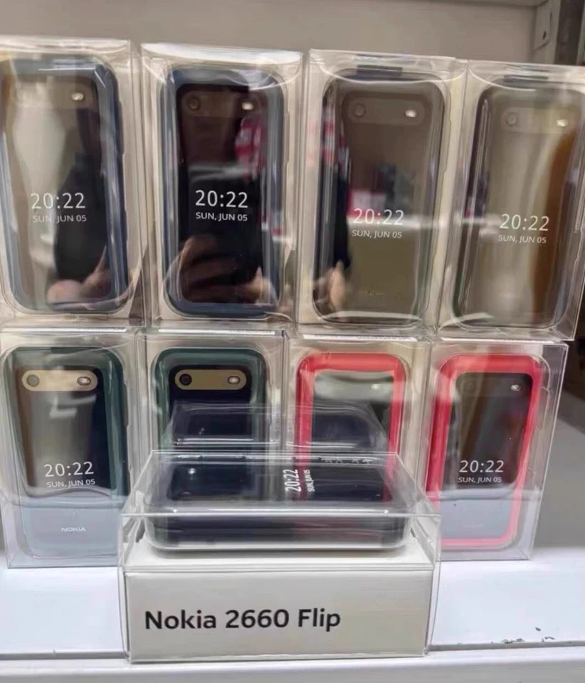 Original Nokia 2660 Flip 4G Dual-SIM 128MB+48MP Unlocked Flip Mobile Phone New