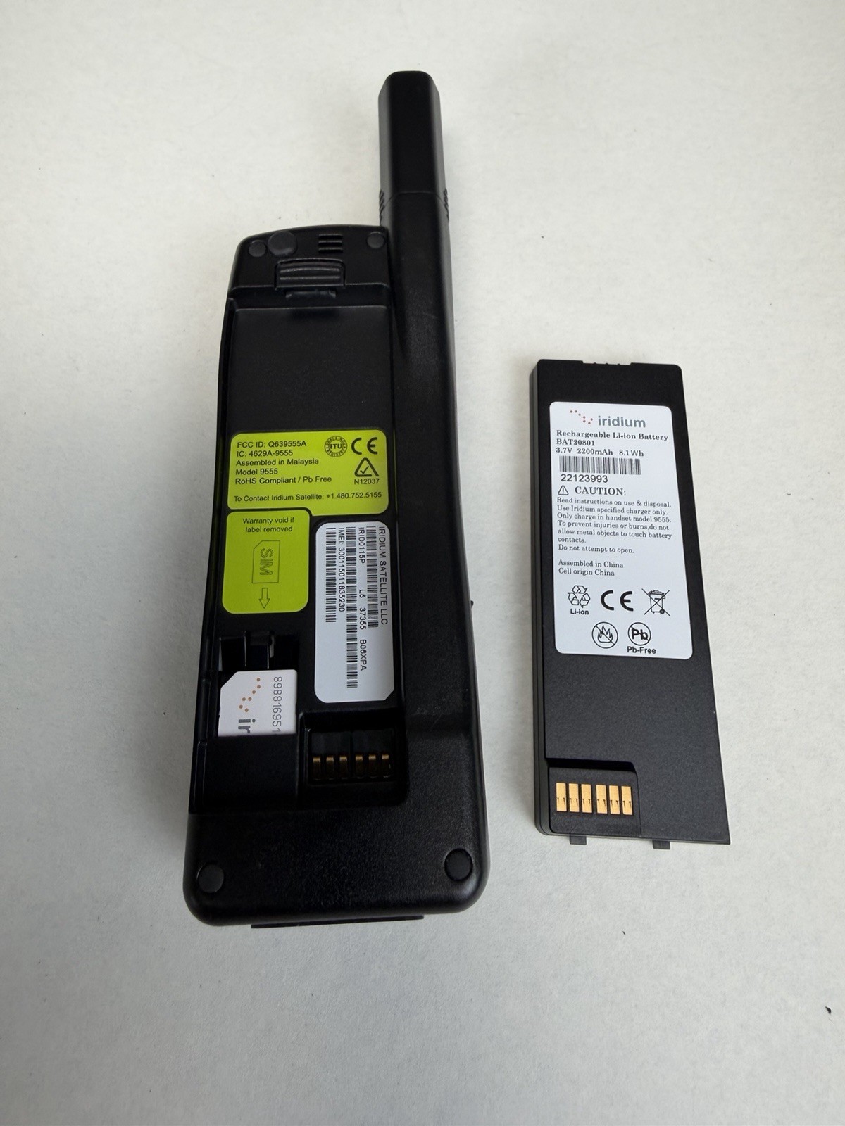 Iridium 9555 Satellite Phone Global Voice SMS *11 Seconds LifetimeCalls* ShpFAST