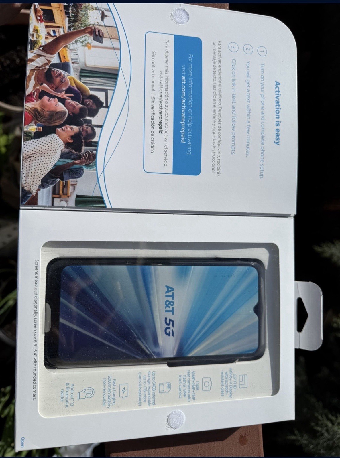 Samsung Galaxy A14 5G SM-A146U 64GB Black AT&T Brand New Sealed PREPAID PHONE