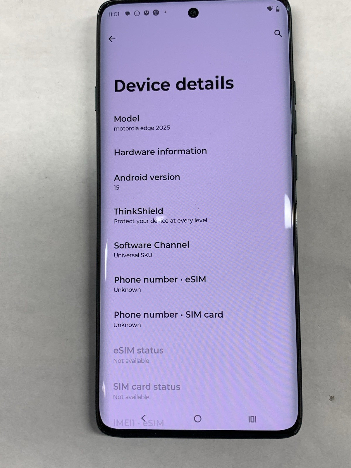 Motorola Edge 2025 256GB Green (T-Mobile) XT2519 – READ