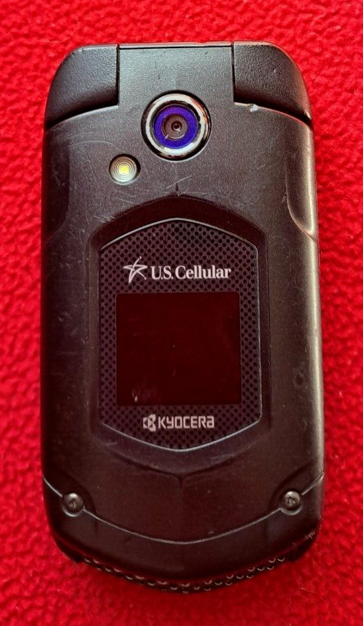 Kyocera Flip Phone, DuraXE 3G LTE, U.S. Cellular, Wireless Flip Phone *For Parts