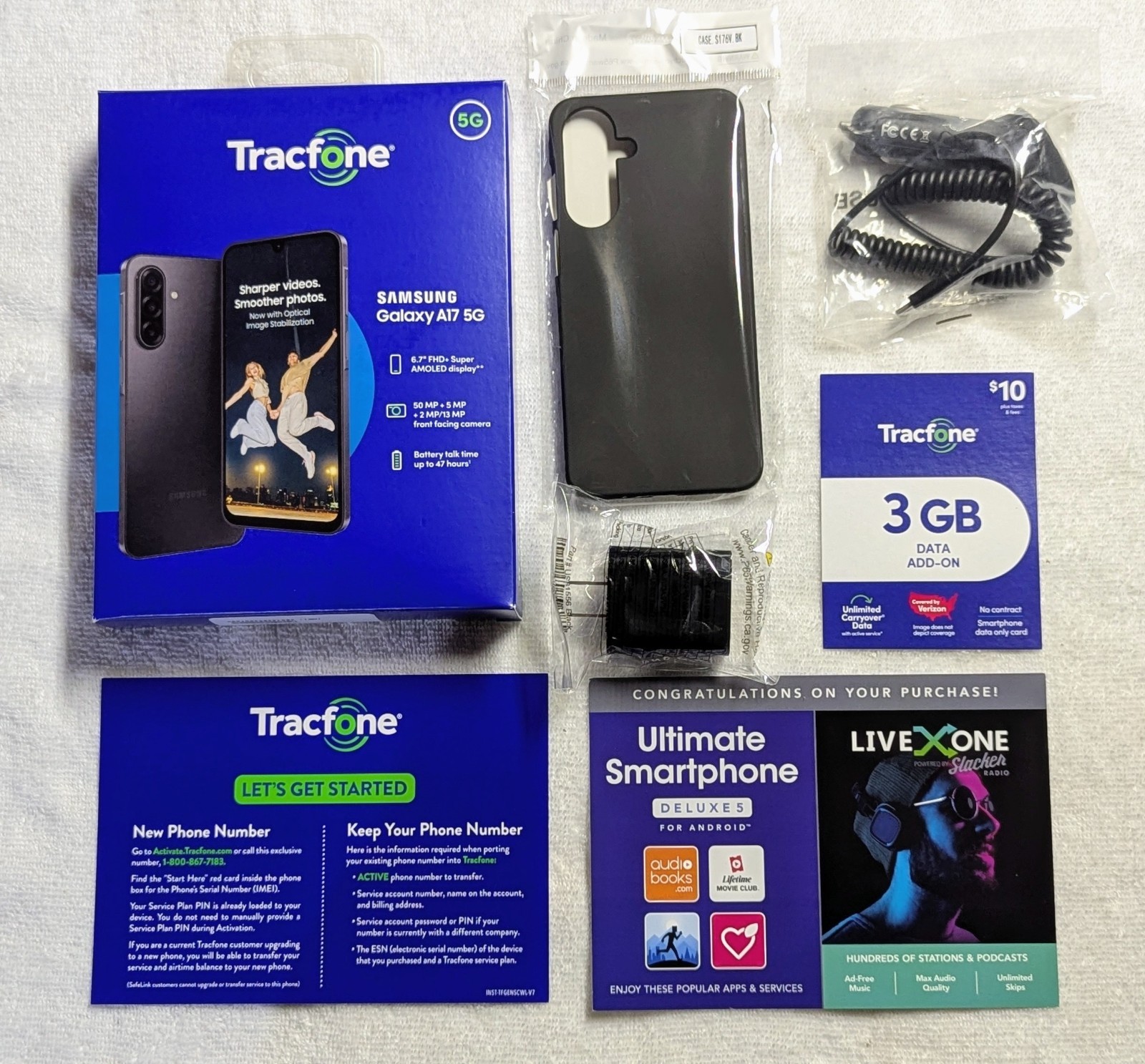 Samsung Galaxy A17 6.7″ 128GB + 1 Year Service 1500 Min/ 1500 Text/ 4.5GB Data