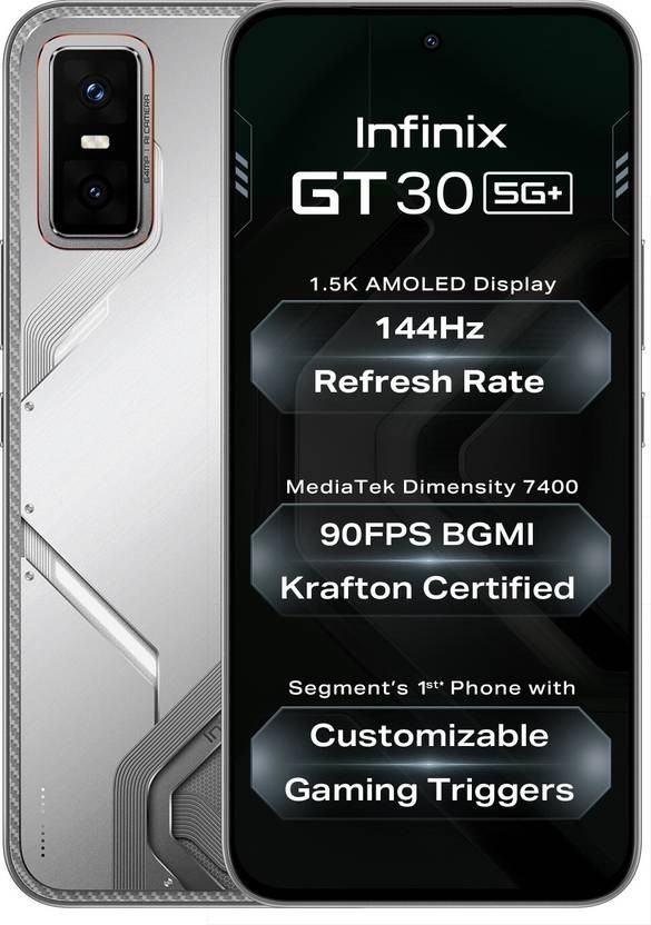 Infinix GT 30 5G+ (Blue 128GB 8GB RAM) Dimensity 7400 Processor Unlocked