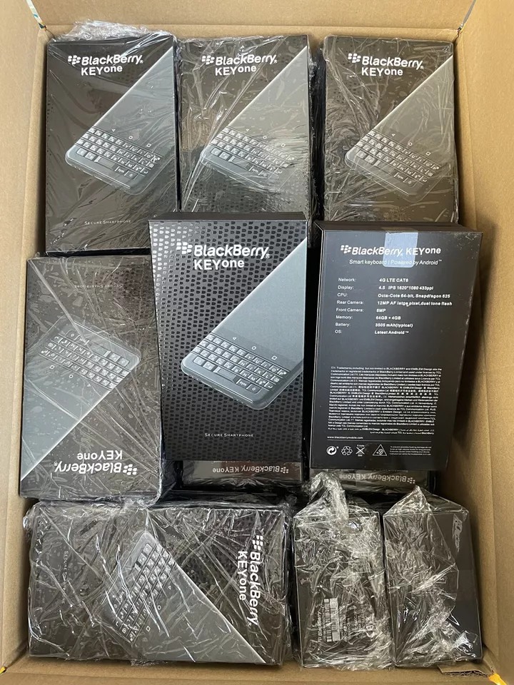 Original Unlocked BlackBerry Keyone 4+64GB Dual SIM Touch Screen WiFi SmartPhone