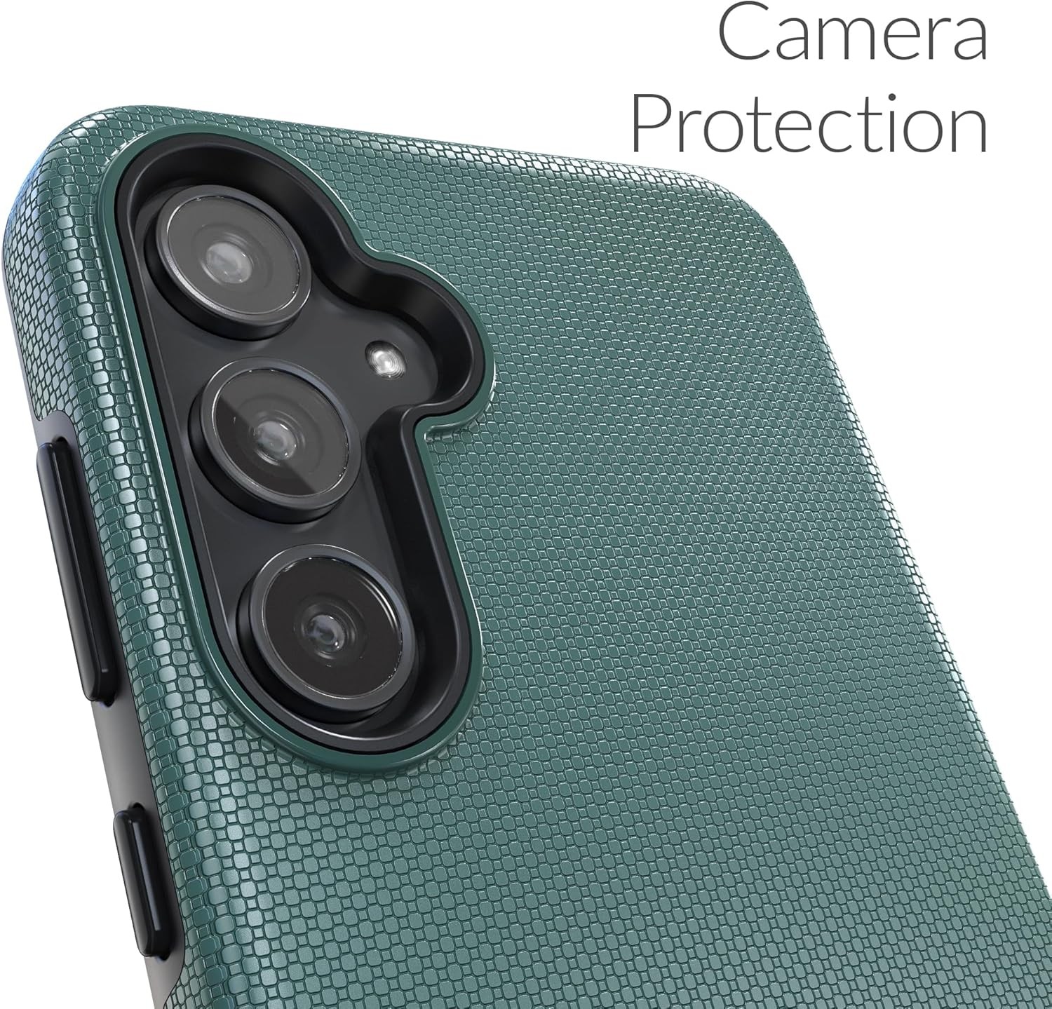 Samsung Galaxy A55 Case, Shockproof Protection Dual Layer Case – Forest Green