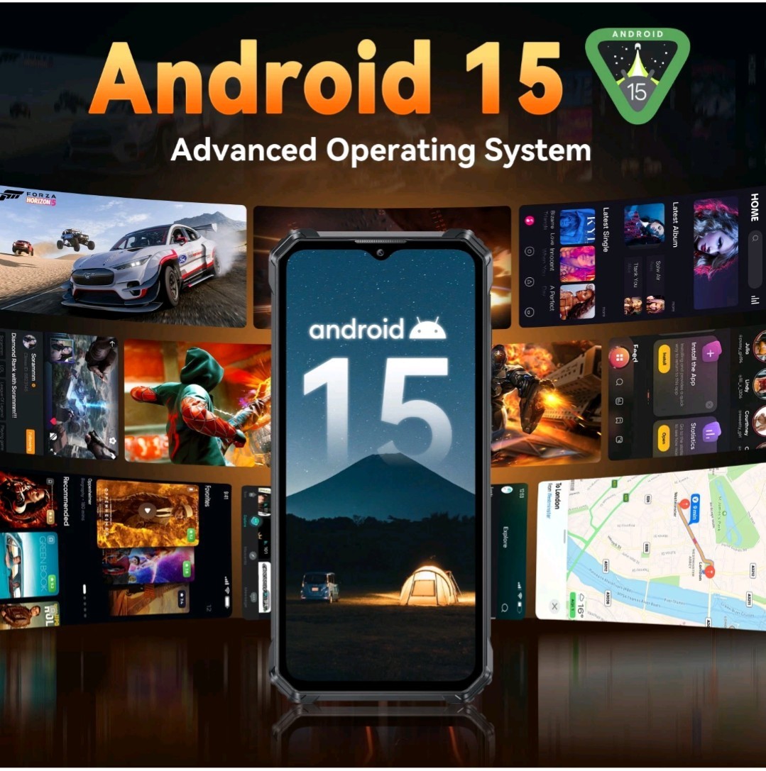 Oukitel G1 Rugged Smartphone Android 15 24GB RAM 256GB 48MP Gorilla Glass 5