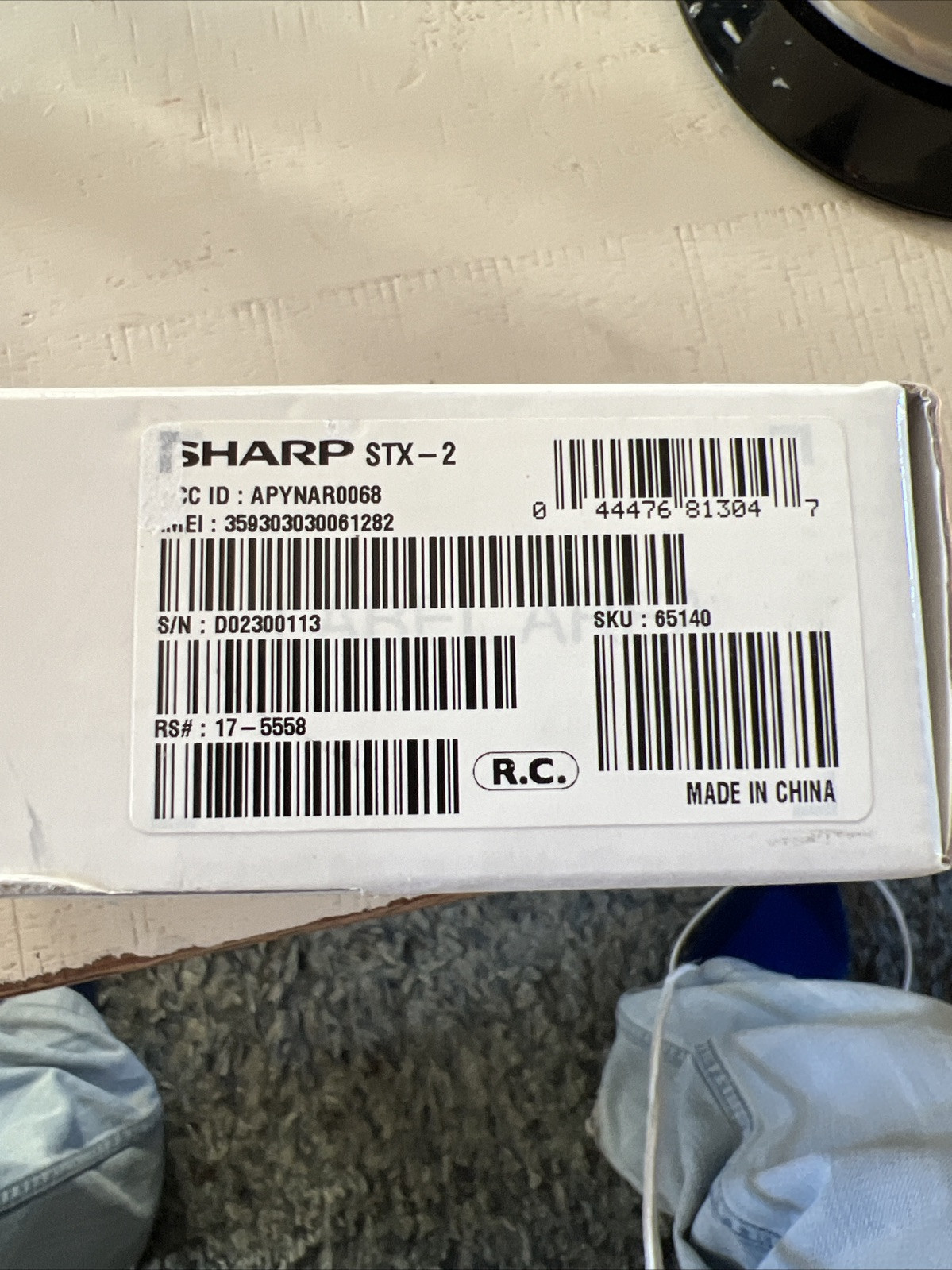SHARP STX-2 (AT&T) Smartphone Black 3G – Tested – Works!