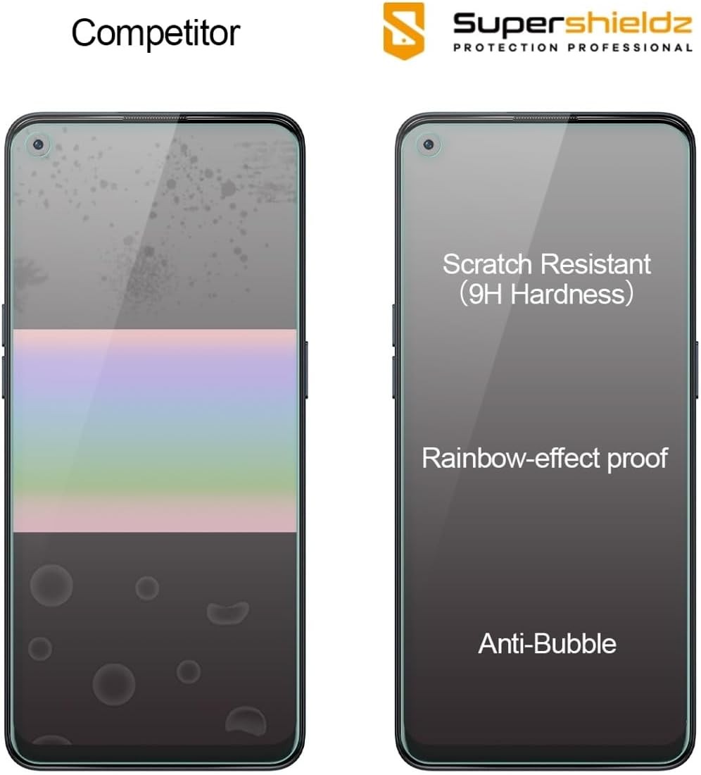 2PCS Tempered Glass Screen Protector for OnePlus Nord N200 5G Anti Scratch Bubbl