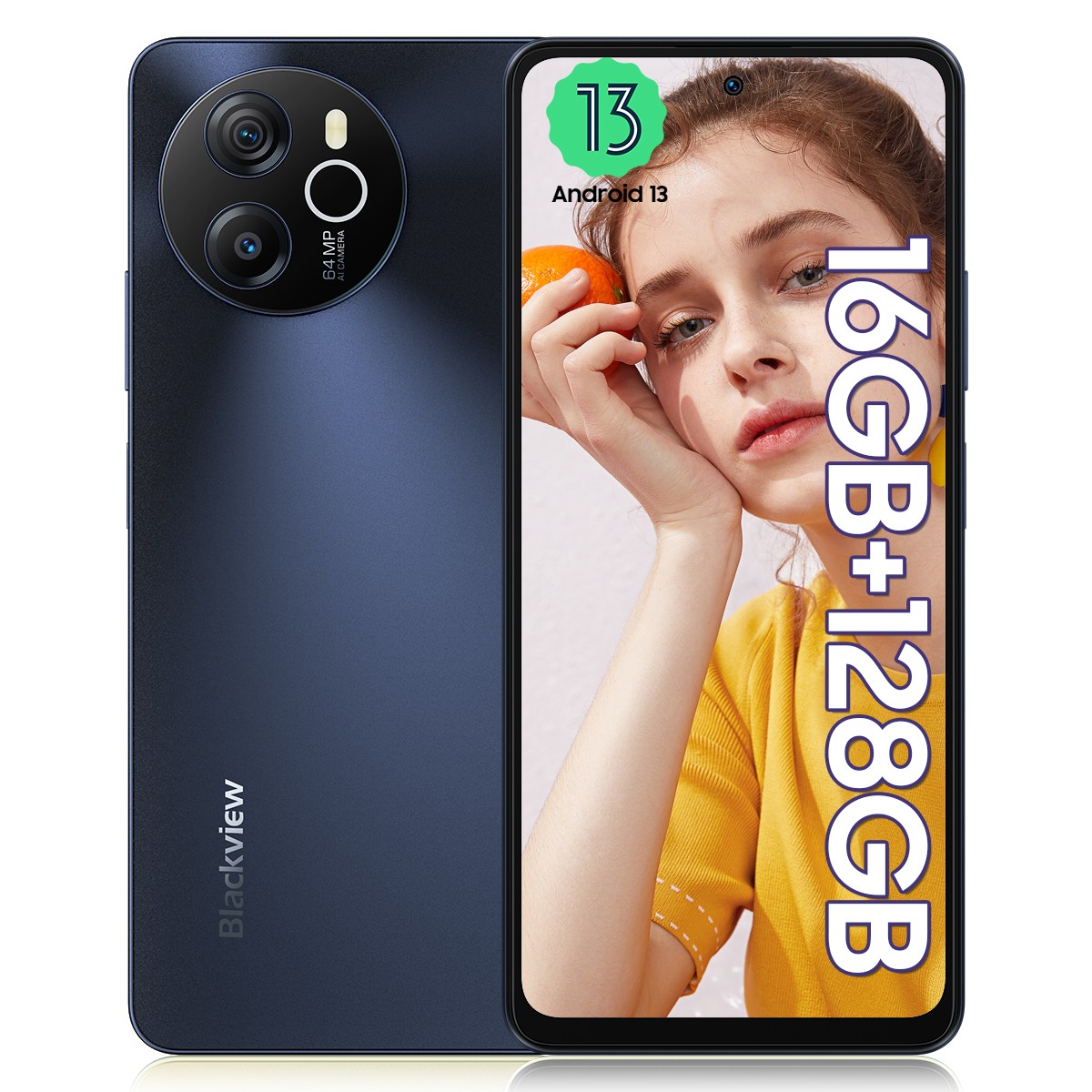 Blackview SHARK 8 4G Smartphone 16GB+128GB 6.78″ Android 13 64MP 5000mAh NFC