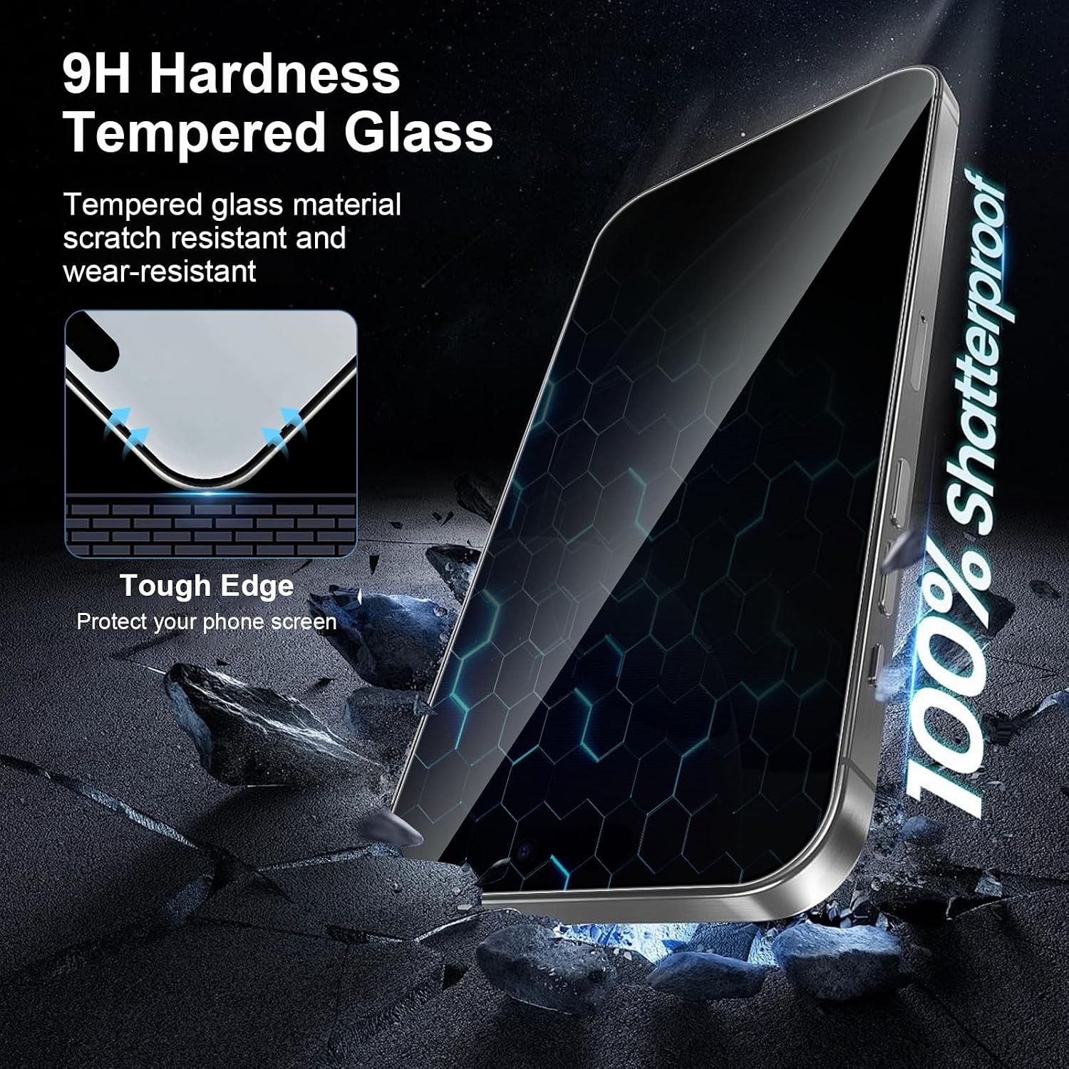 3+1 PCS Privacy Screen Protector for iPhone Air 6.5 Inch True 25°Anti Spy