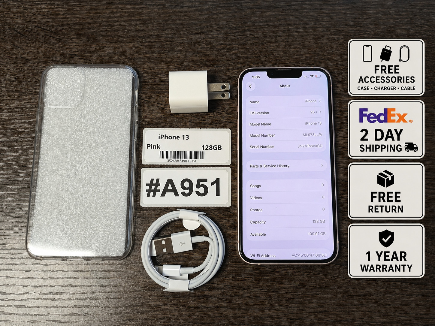Apple iPhone 13 128GB Pink – AT&T Locked – Read Seller Notes