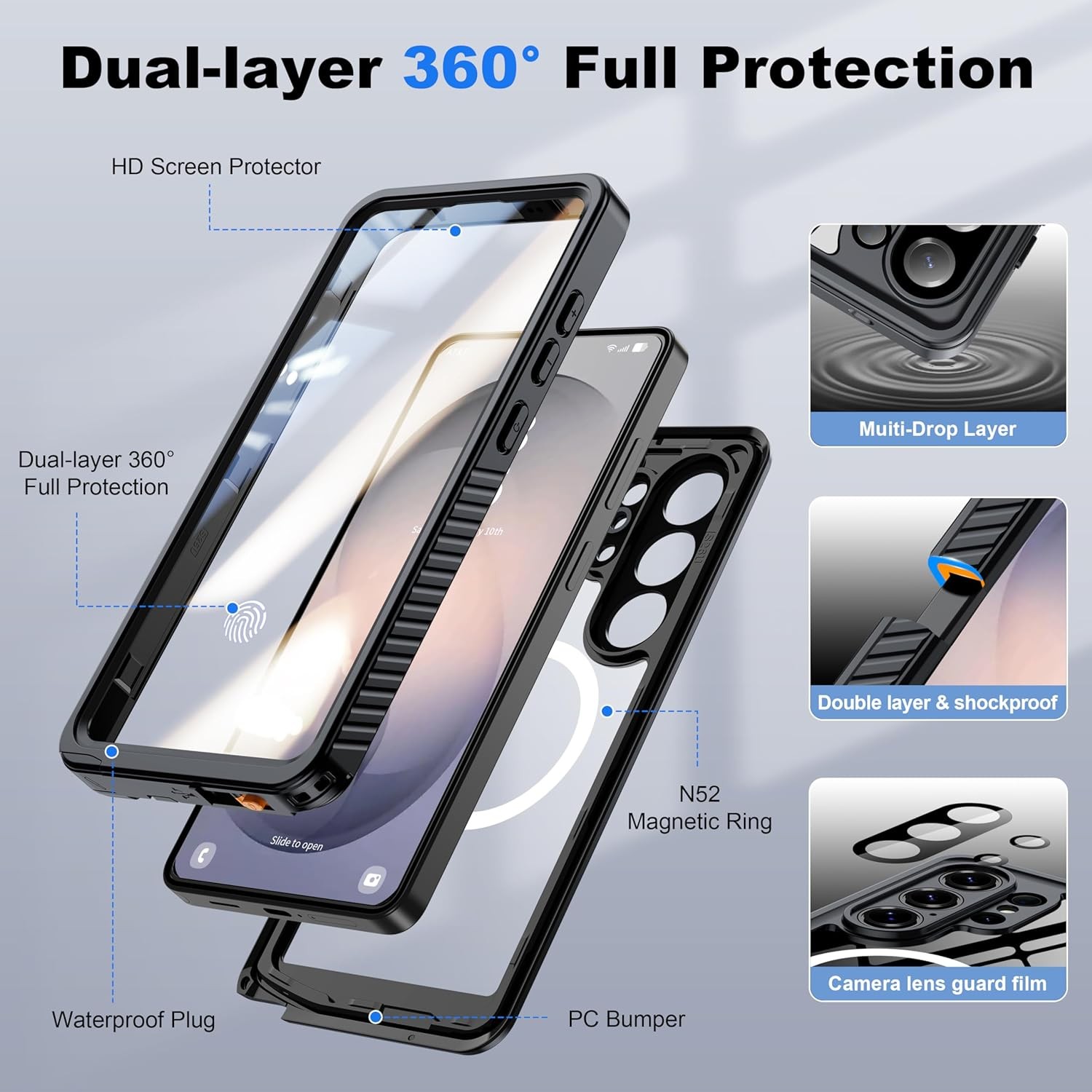 IP68 Waterproof Case for Samsung Galaxy S26 Ultra [2026] – Shockproof Protection