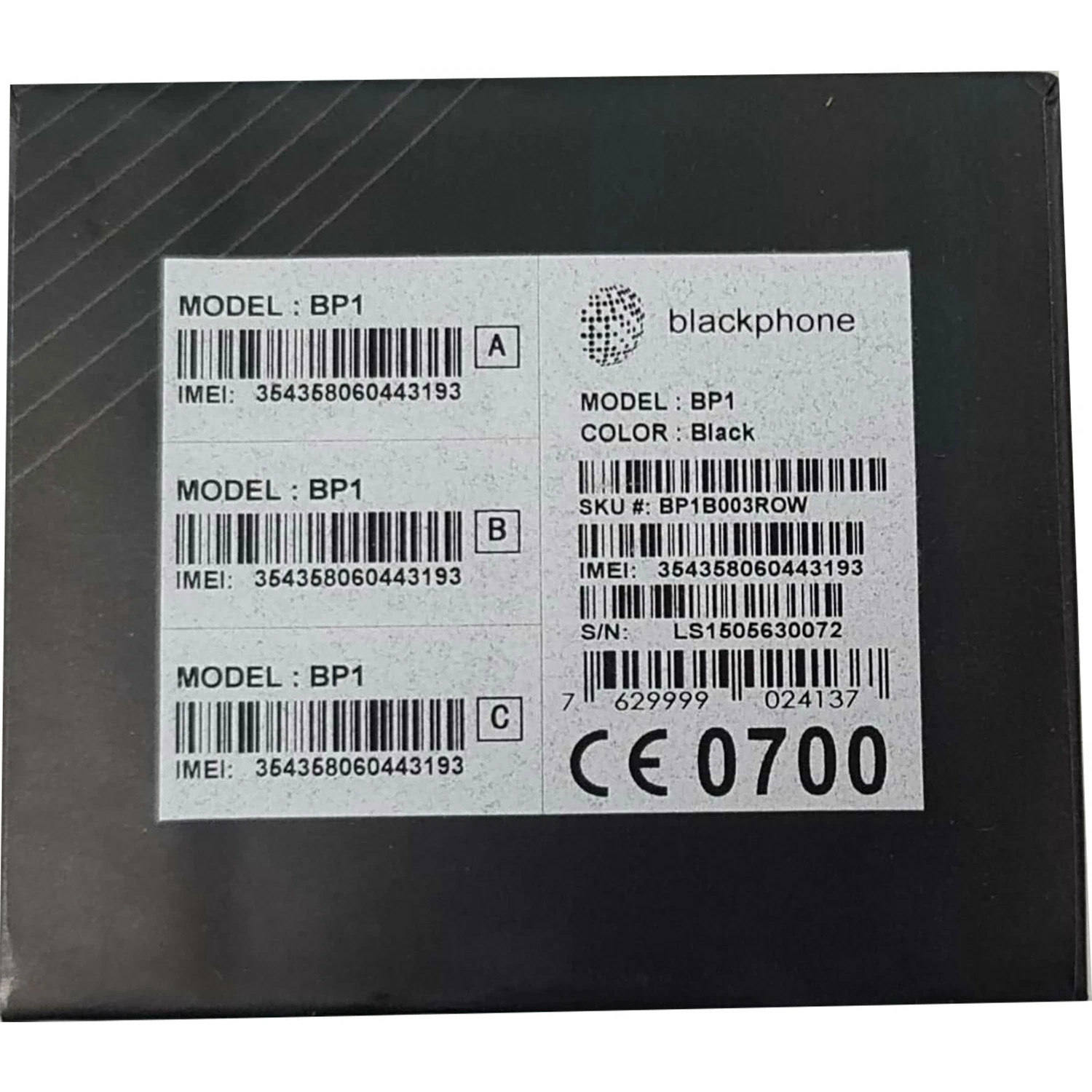 BNIB Silent Circle Blackphone BP1 4G Black 16GB + 1GB Single-SIM Unlocked GSM