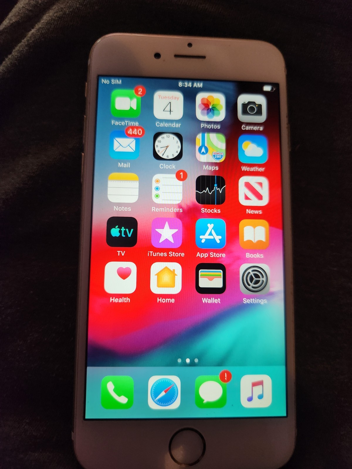 Apple iPhone 6 A1549 16GB SILVER Unlocked No Sim Tested Works