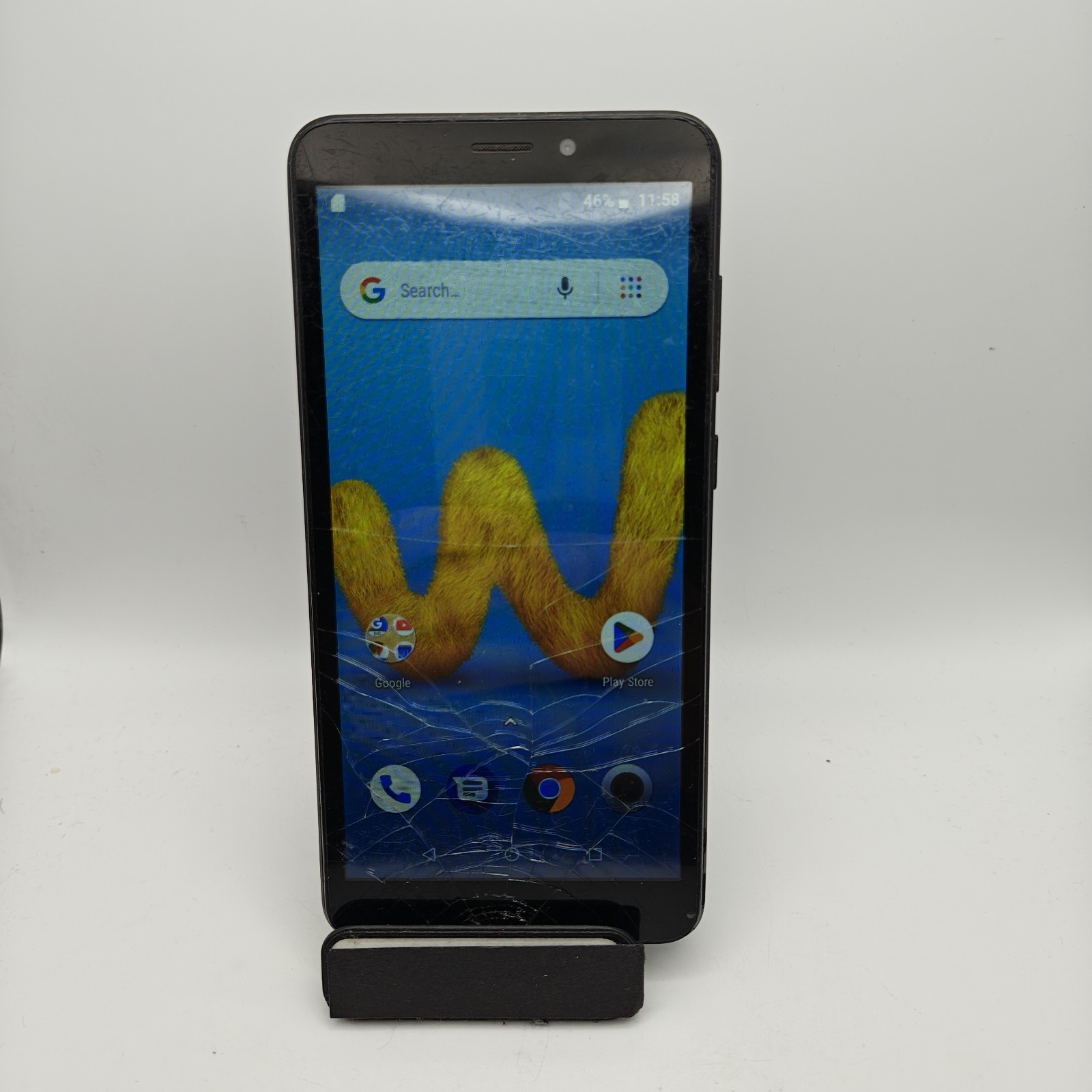 Wiko Life C210AE Smartphone (Assurance Wireless) – 8 GB Black – DAMAGED #2285