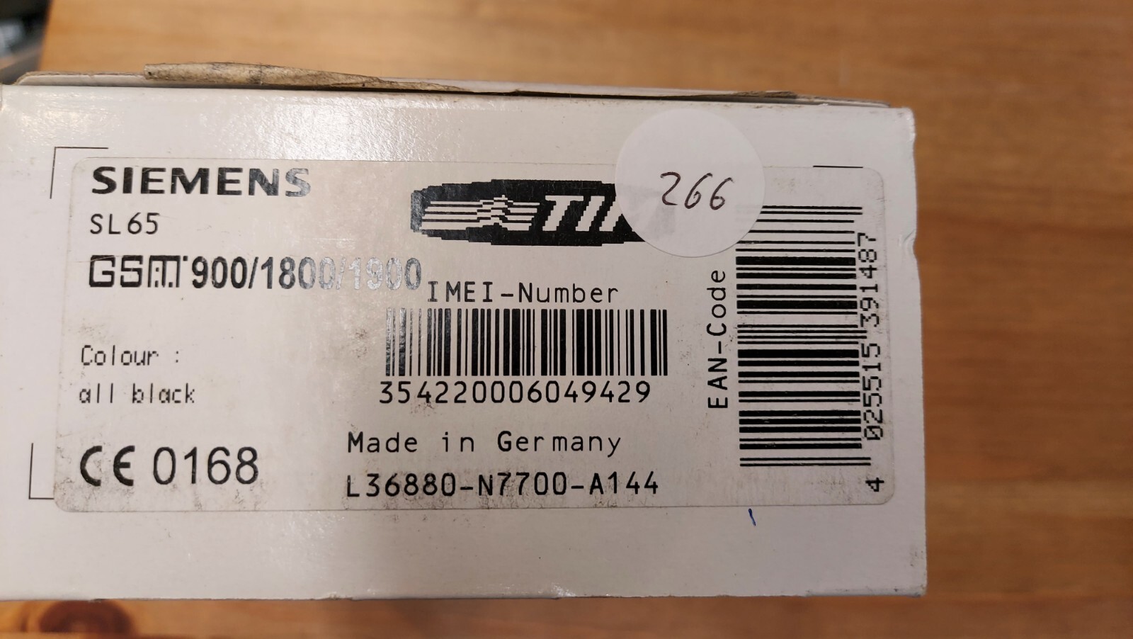 266.Siemens SL65 Very Rare – For Collectors – Unlocked – N E W
