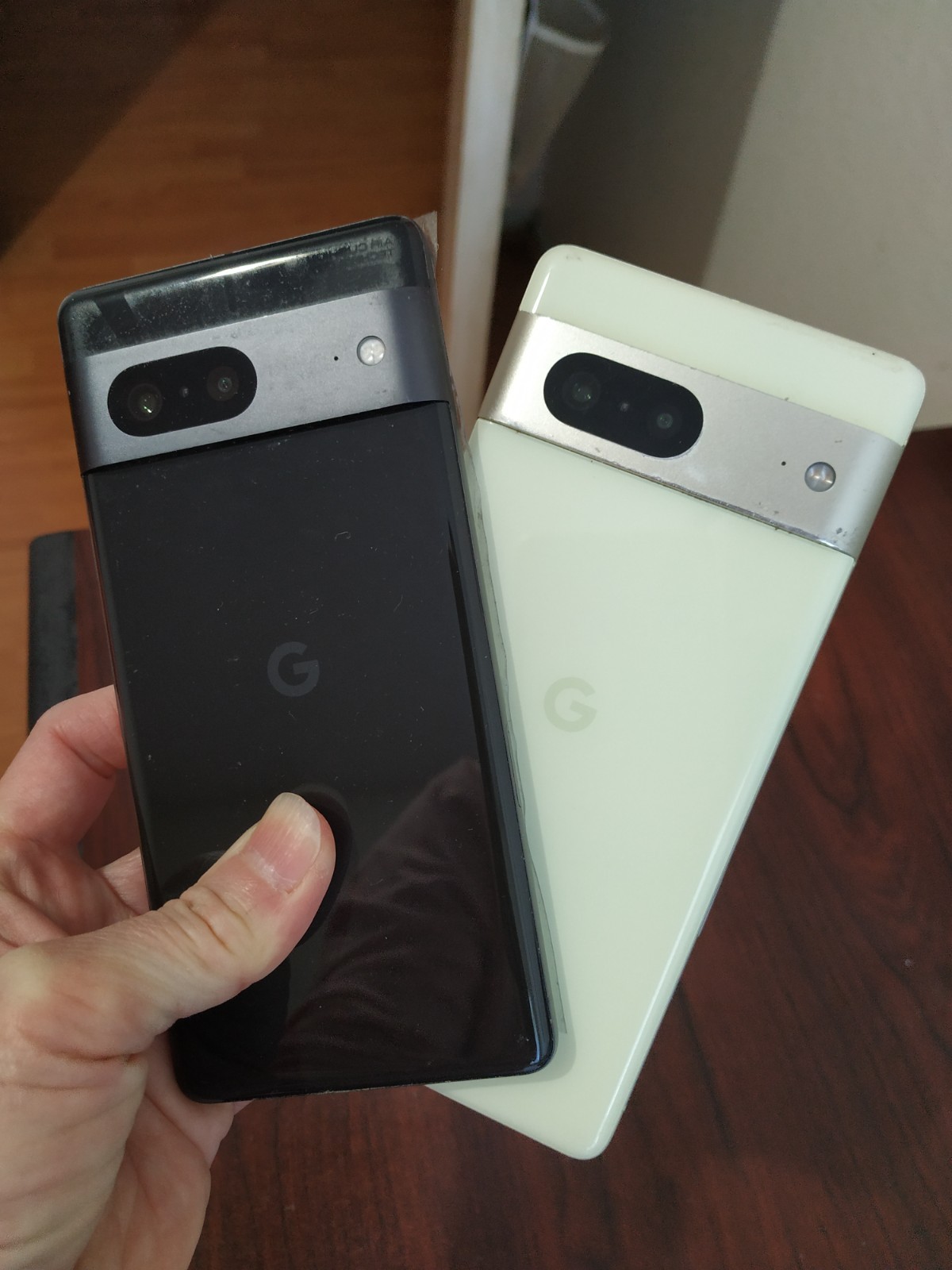 Lot of 2 Google Pixel 7 128GB Yellow /Black For parts
