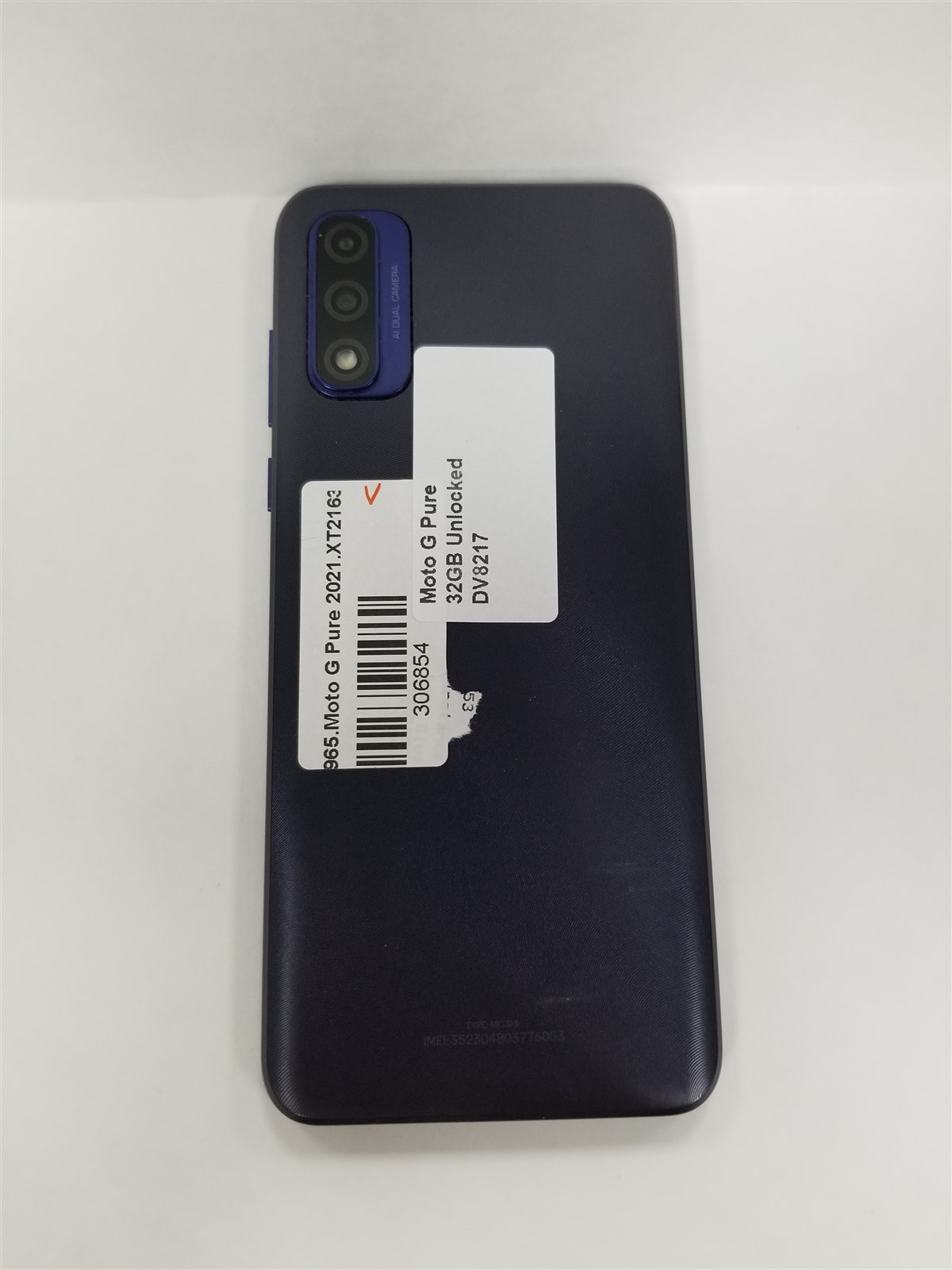Motorola Moto G Pure 32GB Blue XT2163-4 (Unlocked) Fully Functional DV8217