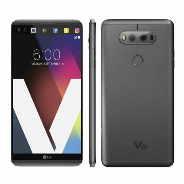 T-Mobile H918 LG V20 4G LTE 5.7″ Android 64GB Smart Phone / TELLO Lyca *READ