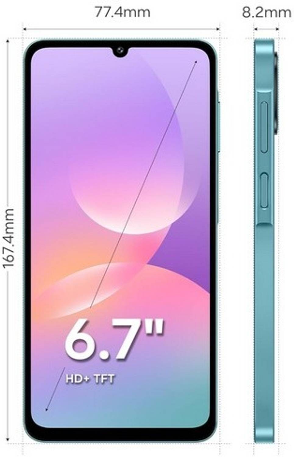 Samsung Galaxy M17e Blitz Blue 128 GB Indian Sim Unlocked Global Version