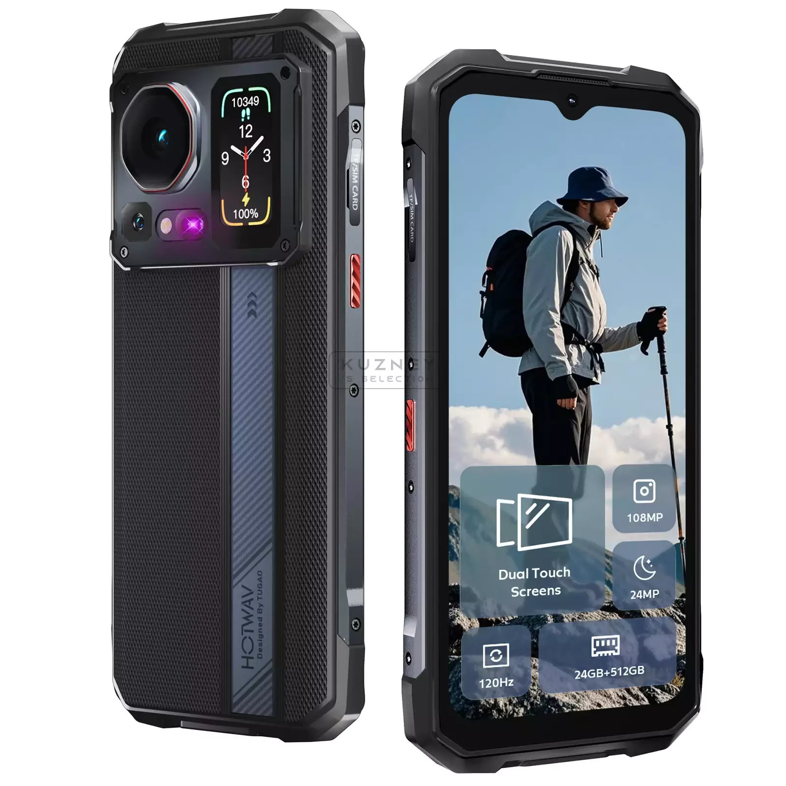 HOTWAV Cyber 16 Pro Outdoor Smartphone 24GB+512GB/2TB Dual SIM Android 15 Phone