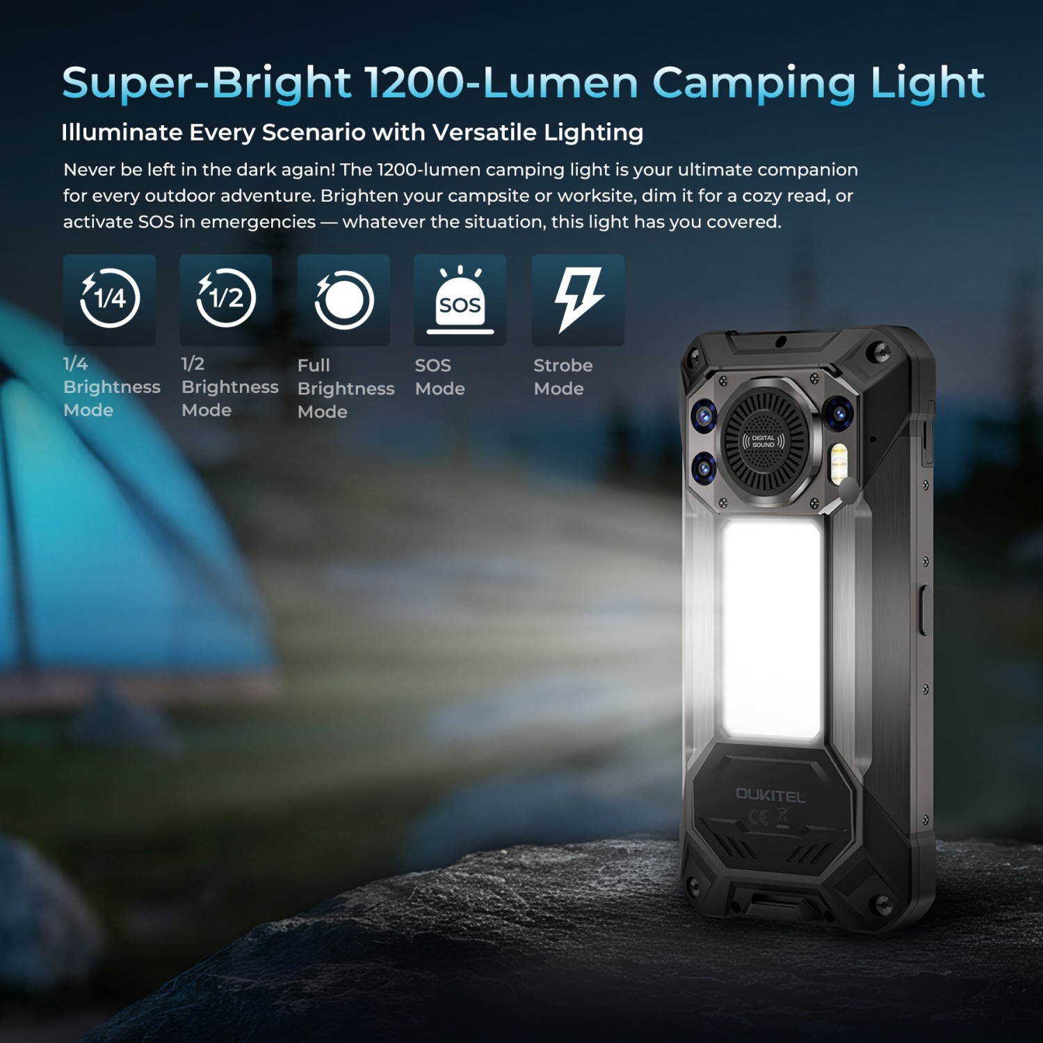 OUKITEL WP61 Ultra 5G Thermal imaging Rugged Phone 6.78” HD+ Display 20000mAh