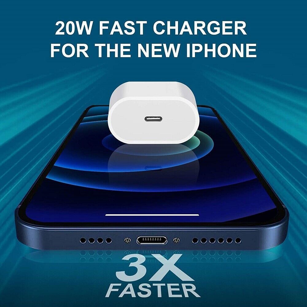 20W PD Super Fast Charger Wall Adapter Usb Type-C For Apple iPhone 14 13 12 11 ⚡