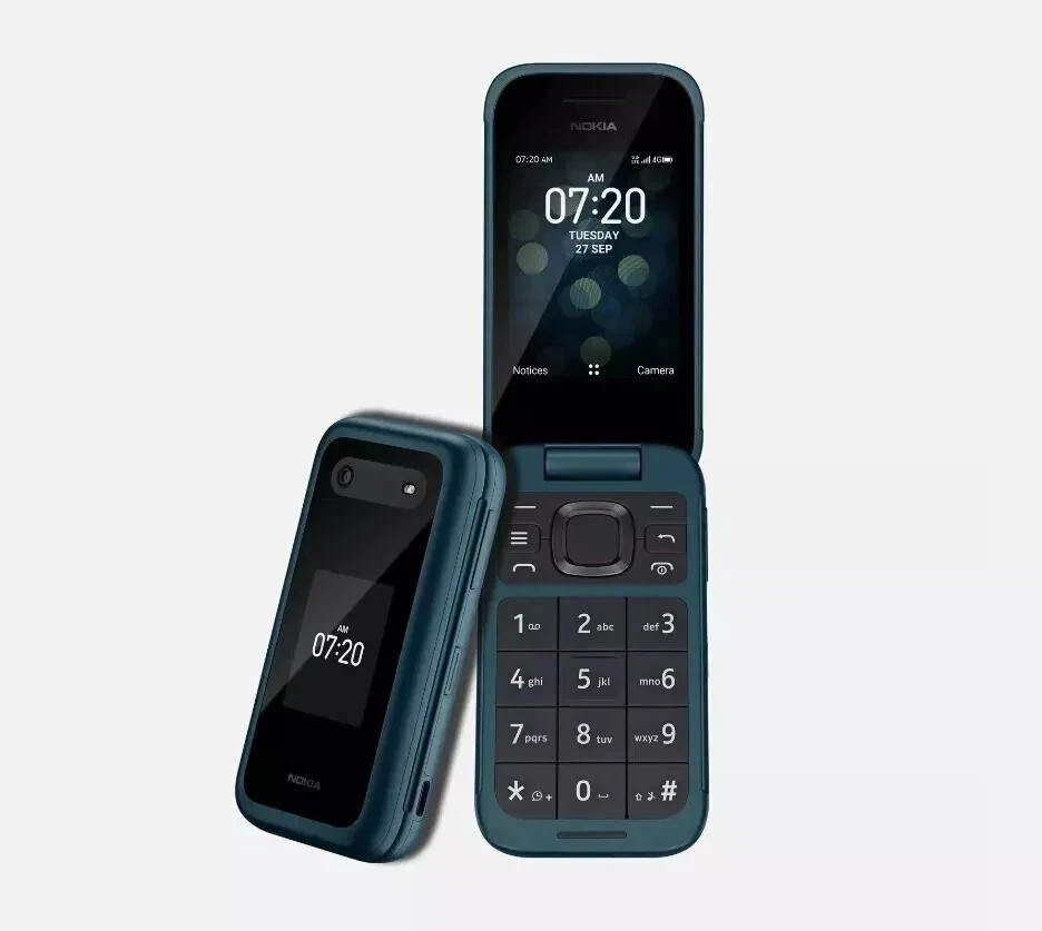 Nokia 2780 Flip Big Keyboad 4G LTE 4GB 512MB RAM 5.0MP Phone 2.7″ WIFI CellPhone