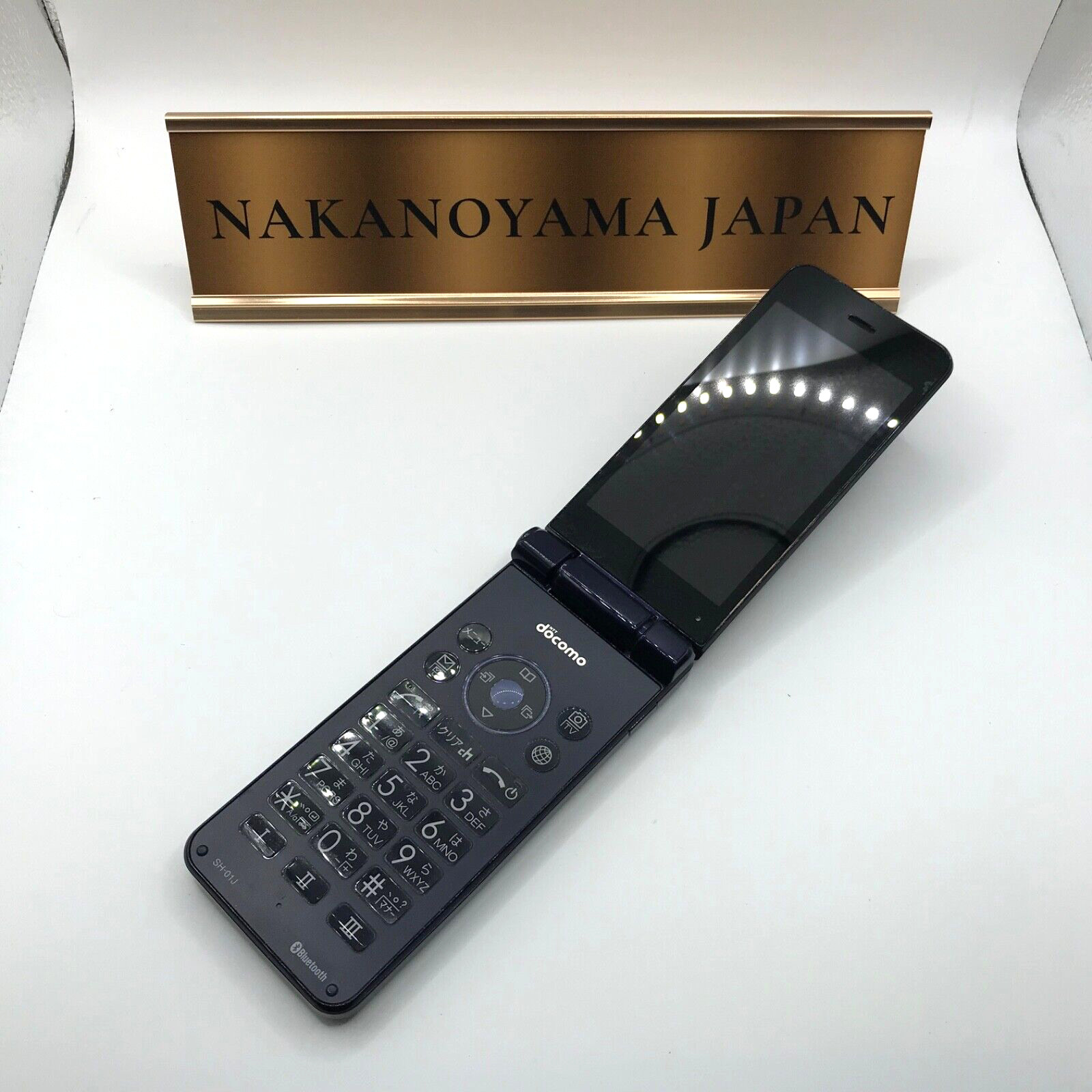 SHARP AQUOS SH-01J Keitai DOCOMO ANDROID Flip Phone UNLOCKED Blue Black BOX