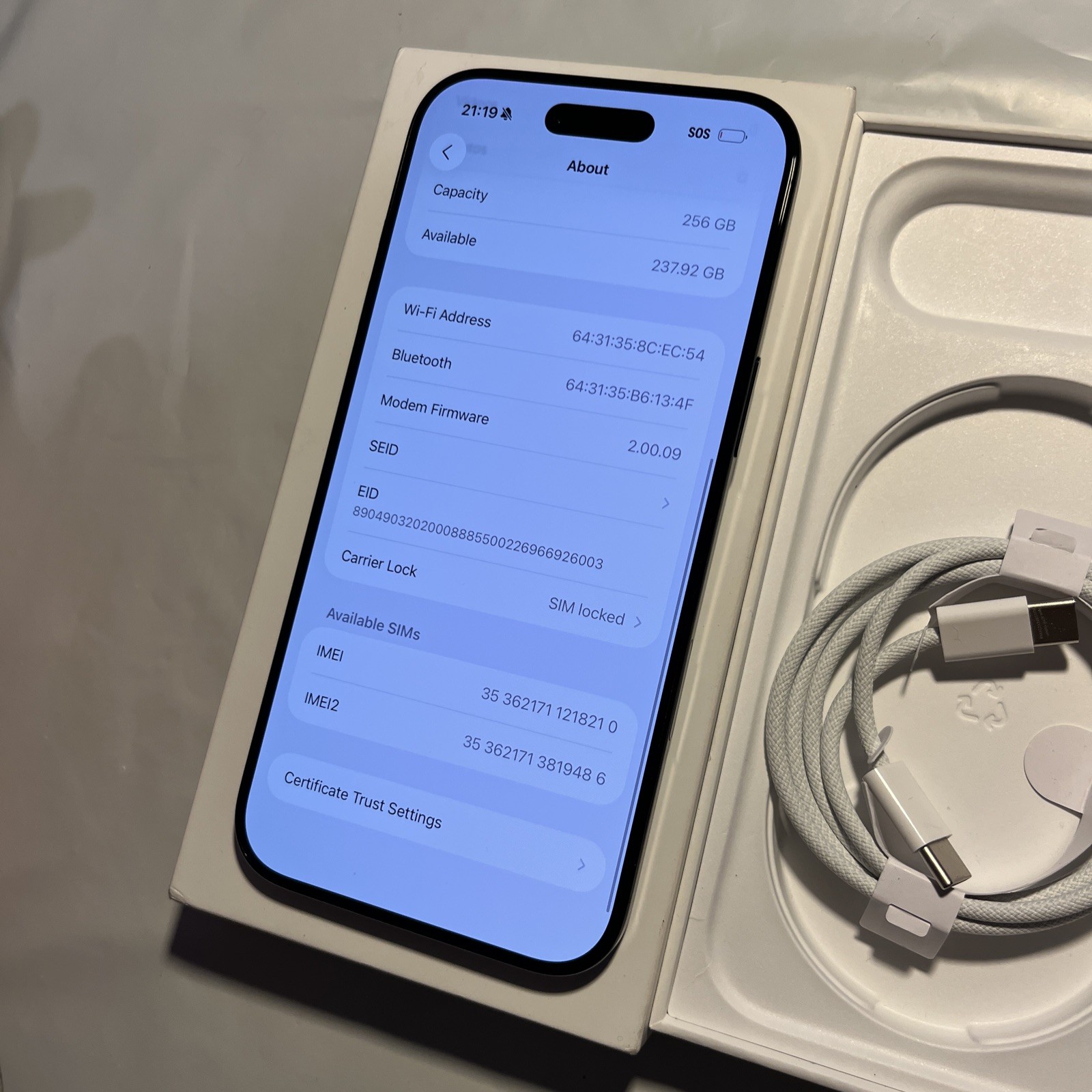 Apple iPhone 17 Air – 256GB (T-Mobile Only) Works Great – Amazing Cond (#F51)