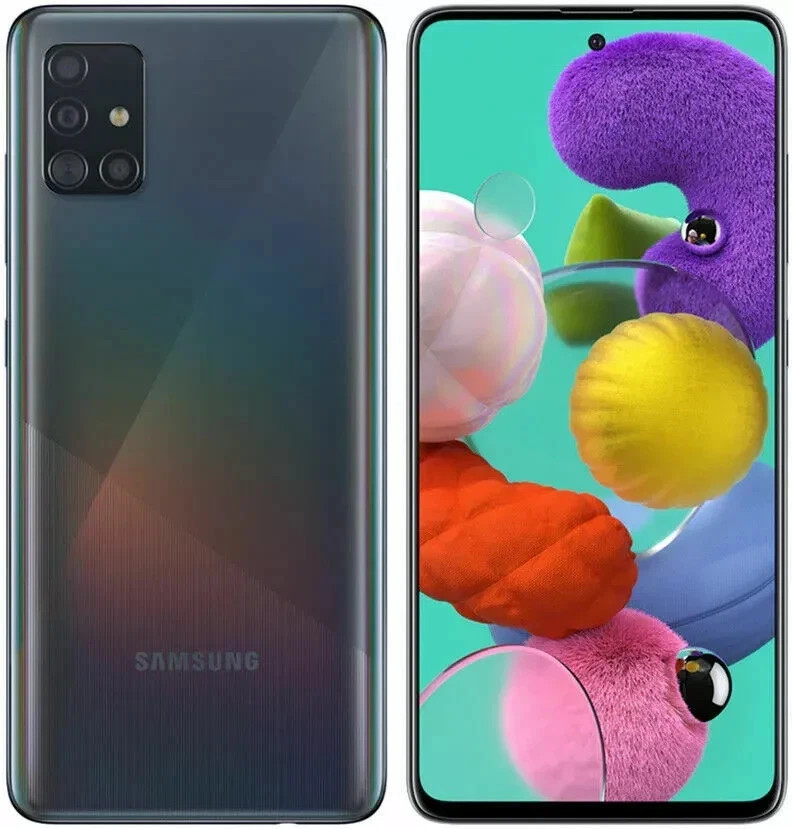 Brand New Samsung Galaxy A51 4G SM-A515U 128GB Black Unlocked Smartphone
