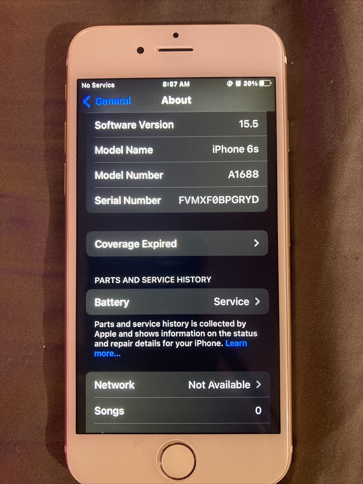 Apple iPhone 6s – 64GB – Gold (T-Mobile) A1688 (CDMA + GSM)