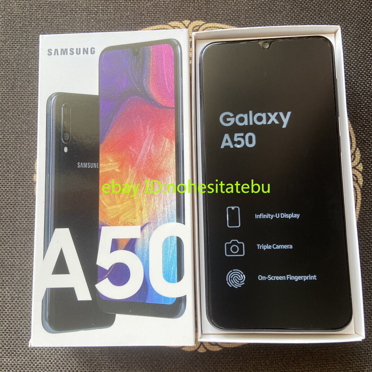 Unlocked Samsung Galaxy A50 SM-A505U1 64GB 4GB RAM New Sealed 25MP 4000mAh 6.4″