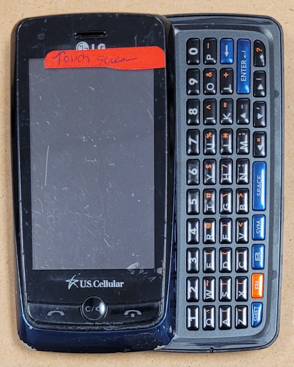 LG Banter Touch UN510 – Blue and Black ( U.S. Cellular ) Rare CDMA Slider Phone
