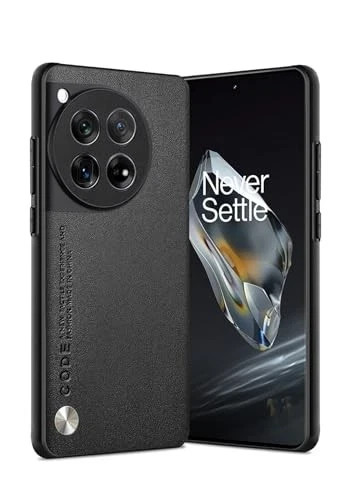 Ultra-Light TPU Leather Case for OnePlus 12R, Anti-Fingerprint, Scratch Protecti