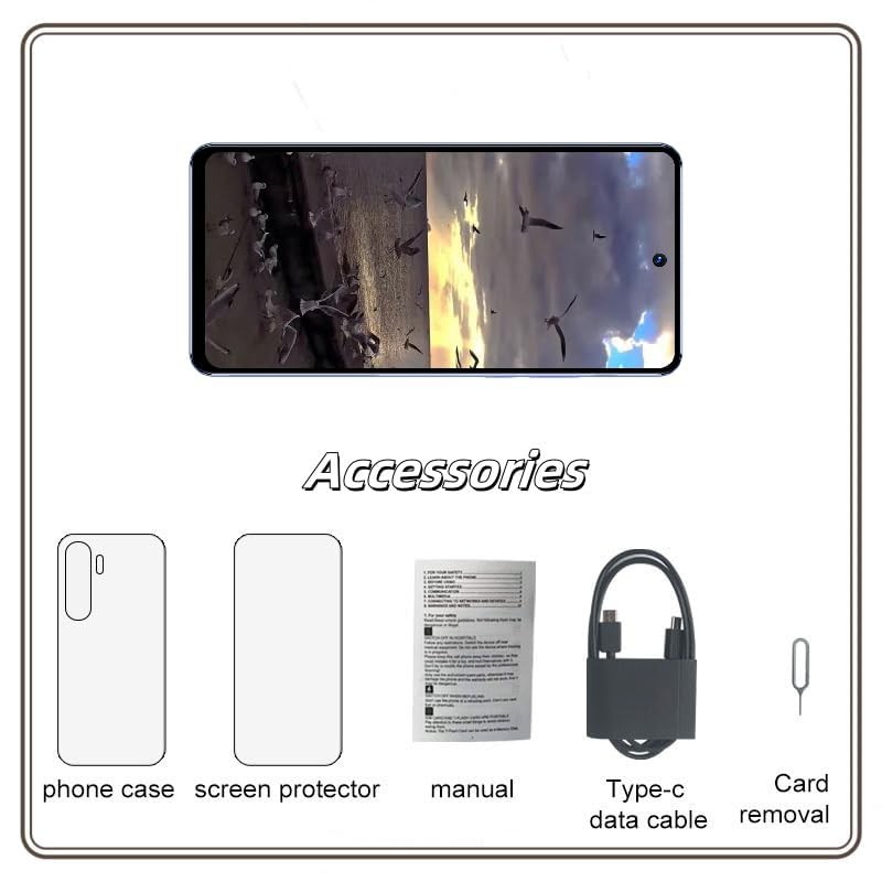 Unlock Phone, 6.56-inch Screen, 2GB RAM+64GB ROM, 16MP Camera, Supports 3G WC…