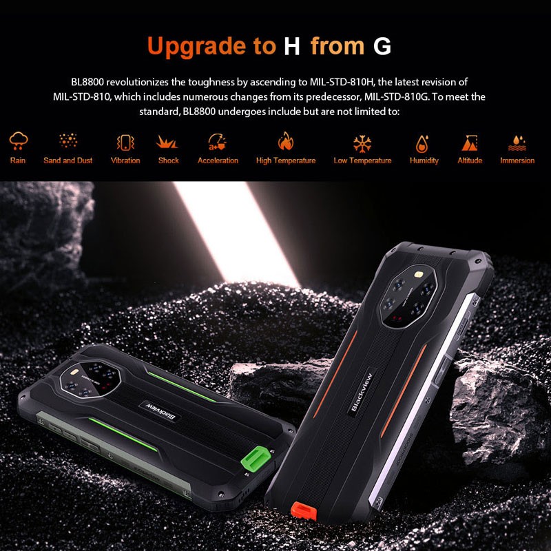 5G Blackview Rugged Phone Android Thermal Imaging Dual SIM Octa Core Waterproof