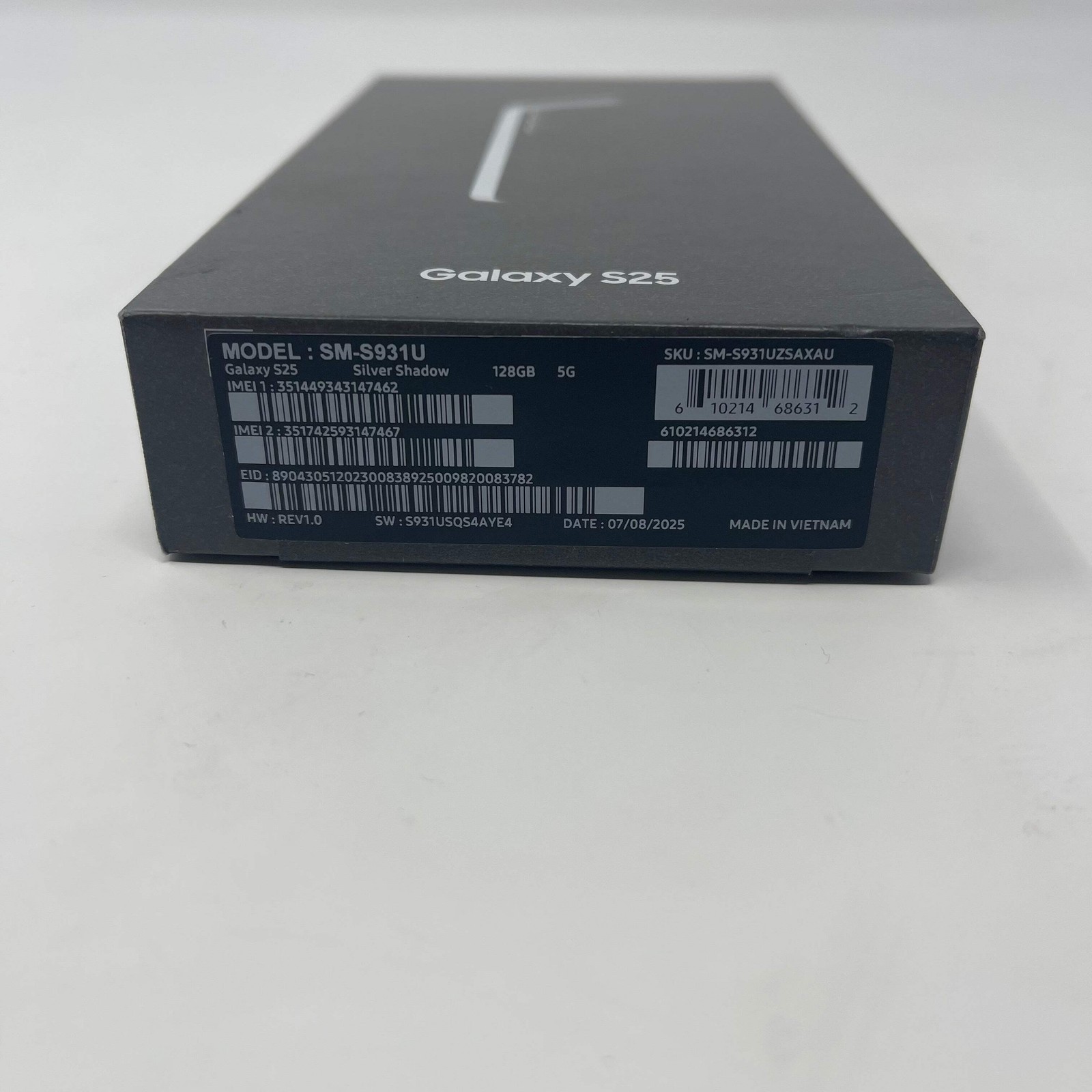 New T-Mobile Samsung Galaxy S25 12GB RAM 128GB SM-S931U Silver Shadow