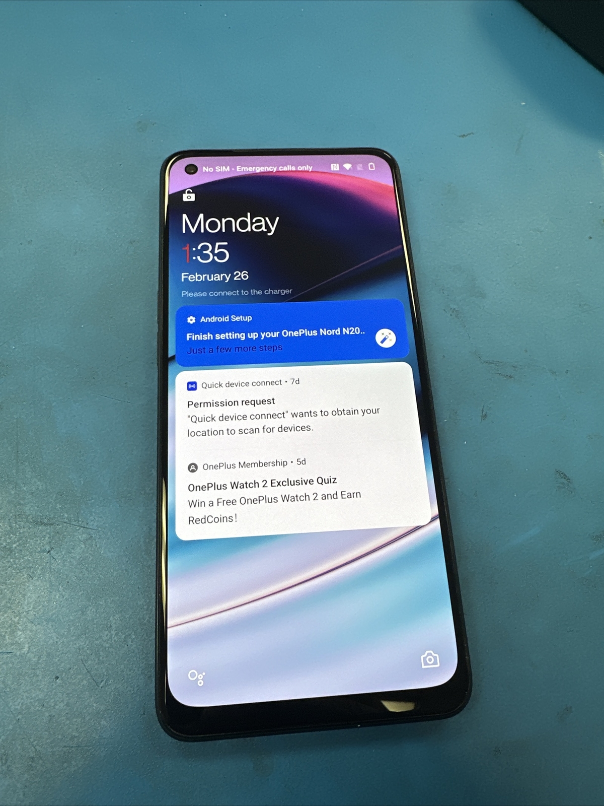 PLEASE READ!! OnePlus Nord N200 5G – DE2118 – 64GB – Blue (T-Mobile)
