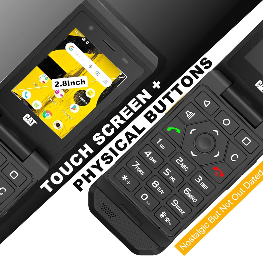 CAT S22 Flip 4G LTE 16GB Touchscreen IP68 Rugged Android T-Mobile GSM Unlocked