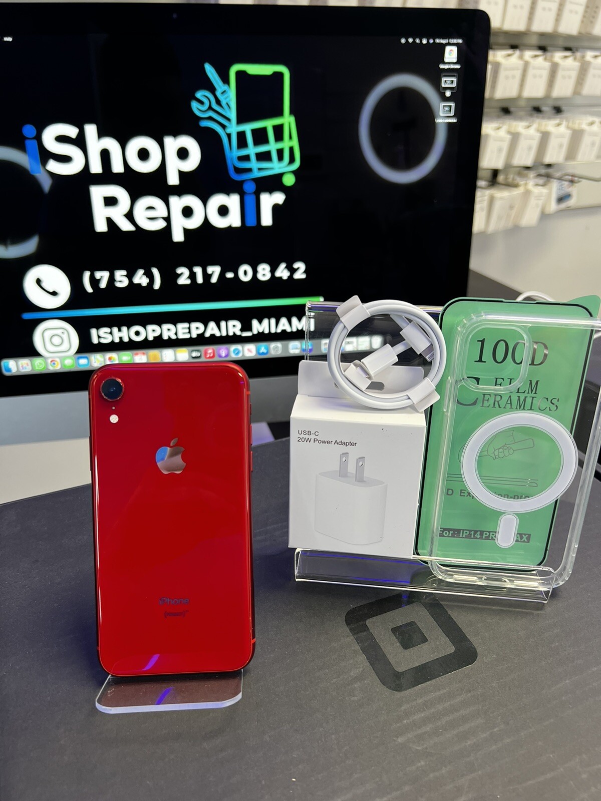 Apple iPhone XR (PRODUCT)RED – 128GB – (Unlocked) A1984 (CDMA + GSM)