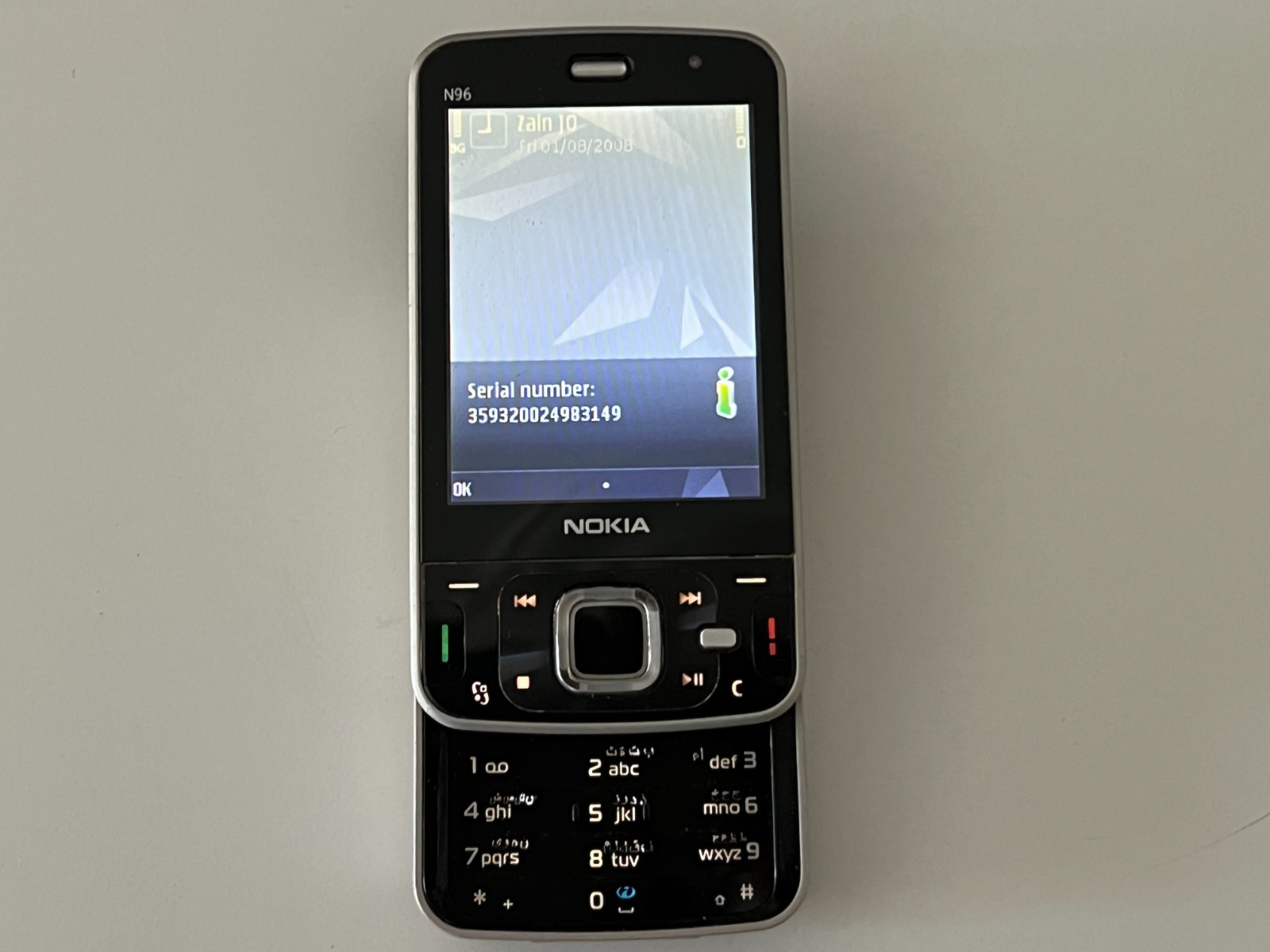 Original Nokia N96 Beige unlocked 16GB Smartphone Retro For Collectable