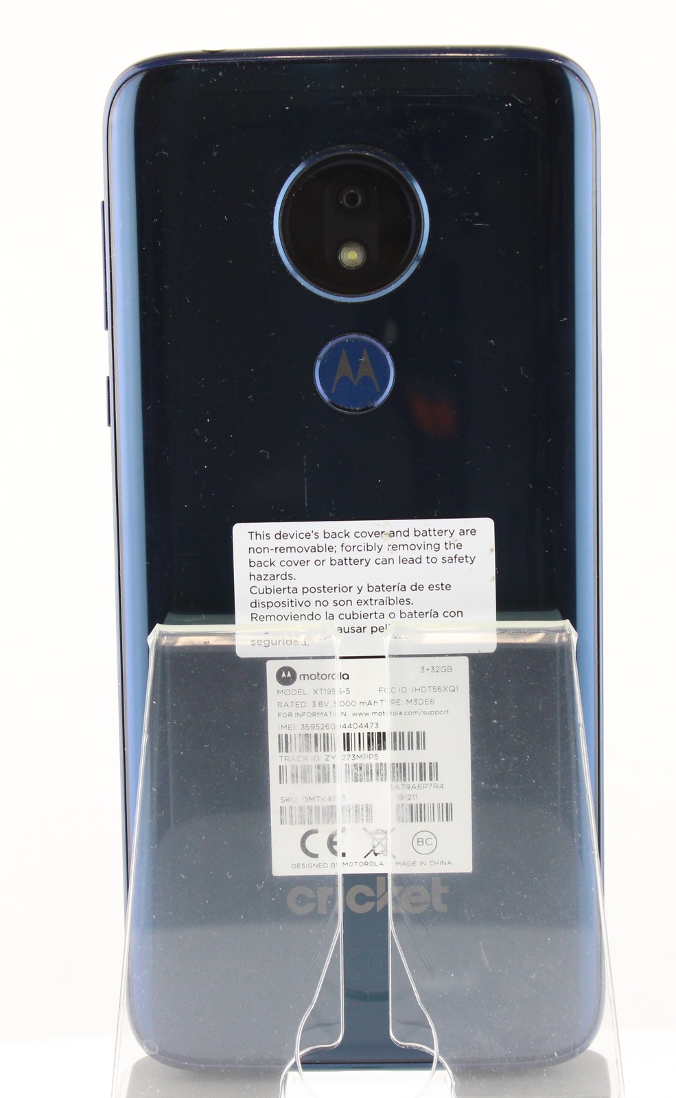 Motorola Moto G7 Power XT1955-5 Cricket 32GB Blue Good Shape
