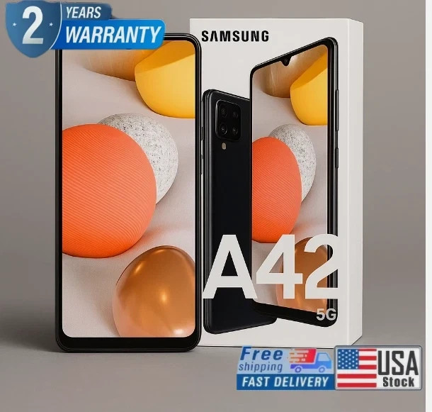 New Sealed Samsung – Galaxy A42 5G 128GB – Black Factory Unlocked US STORE