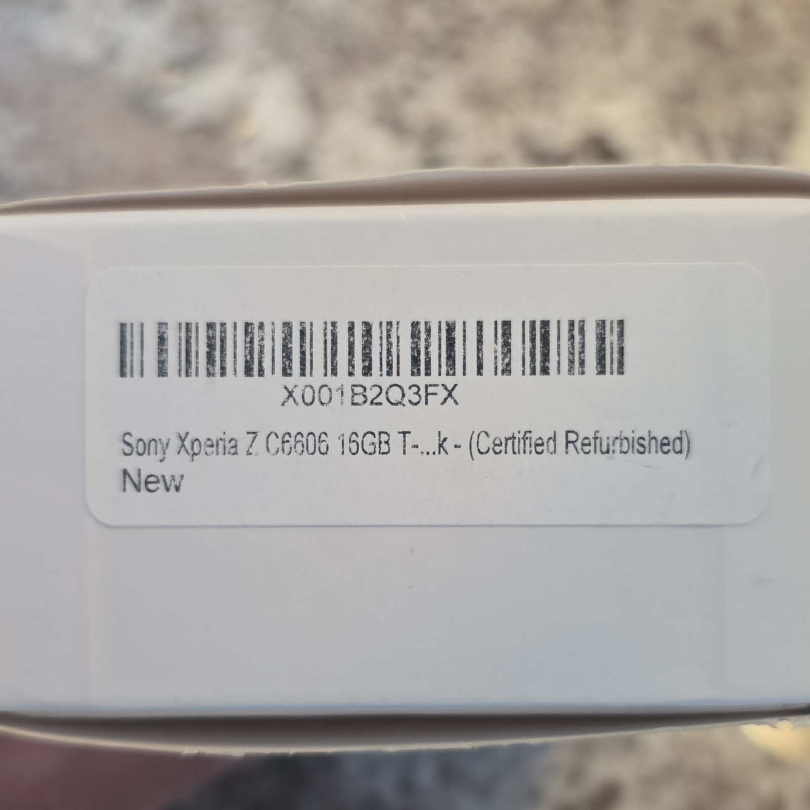 Sony Xperia Z C6606 16GB Smartphone 23MP Camera Black Open Box
