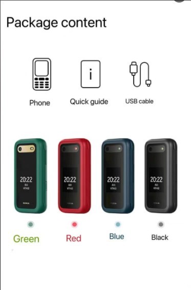 Brand New – Nokia 2660 Flip Dual-SIM 128MB ROM + 48MB RAM Unlocked All colors