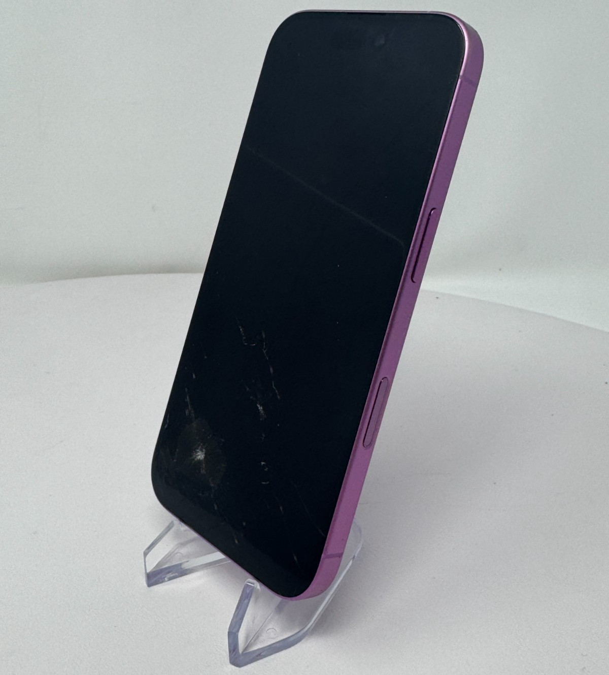 Apple iPhone 16 Purple Cracked Screen No Power For Parts READ DESCRIPTION