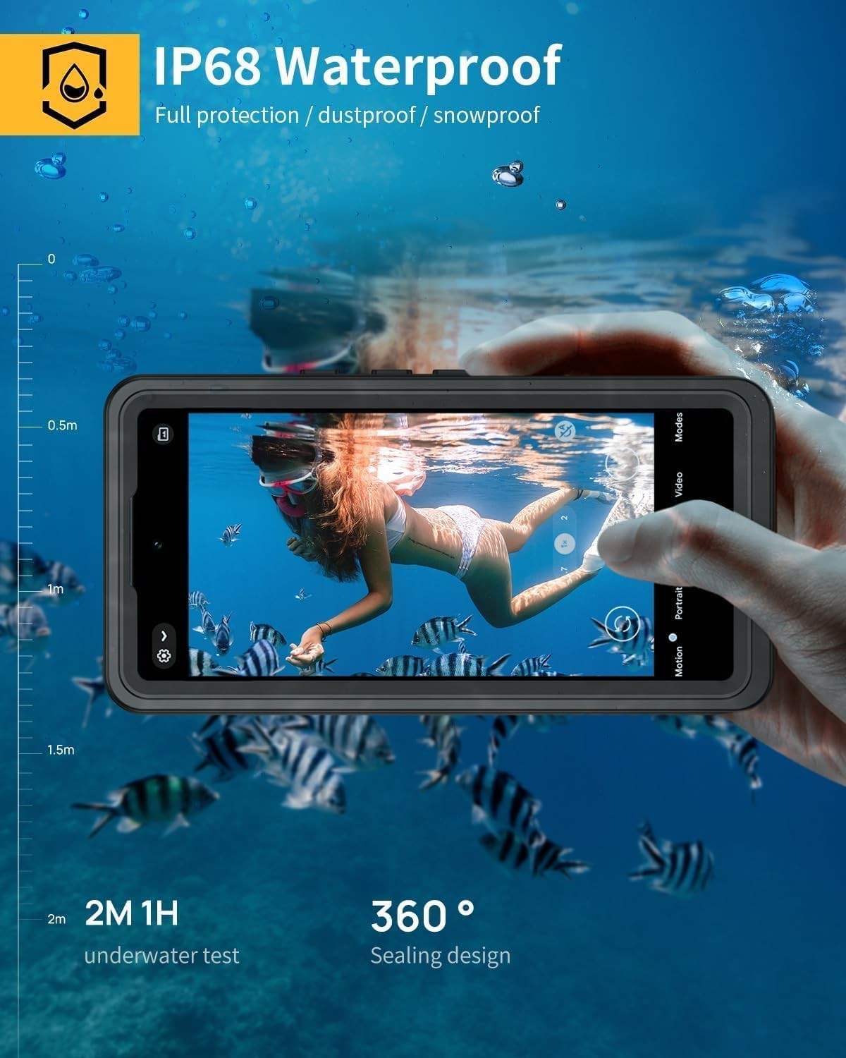 IP68 Waterproof Dustproof Rugged Full Body Shockproof Case for Google Pixel 9a 6