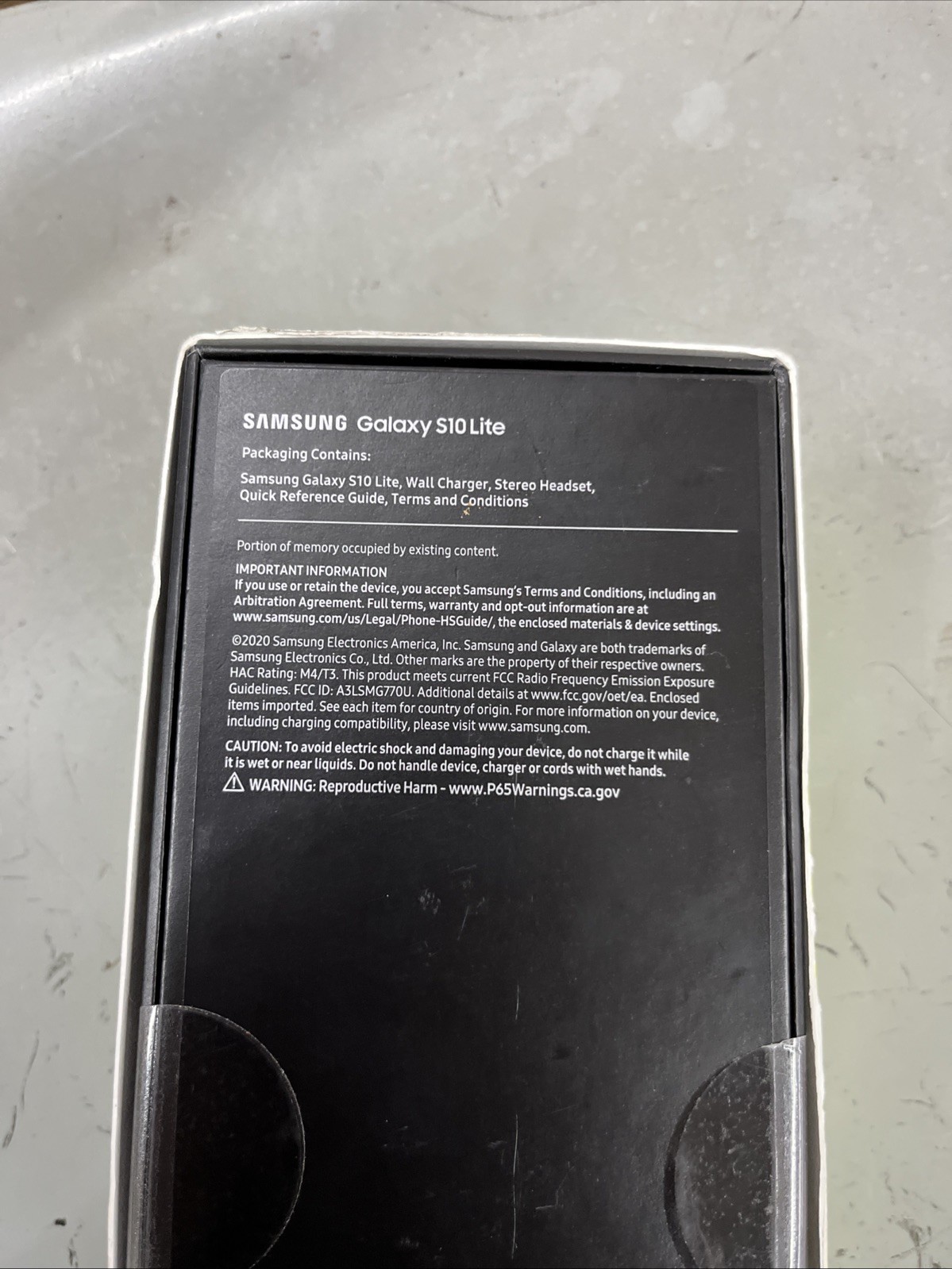 Samsung Galaxy STSAG770U1CPWP BRAND NEW SEALED S10 Lite Straight Talk